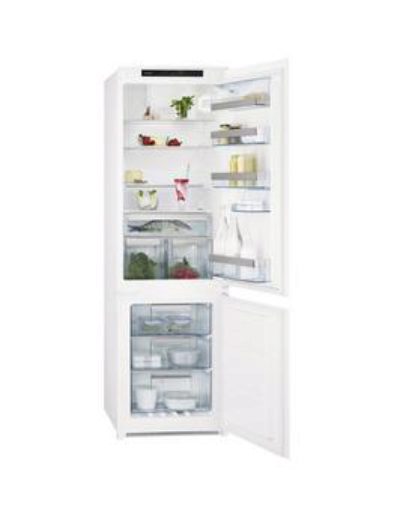 Aeg Sct71800S1 Frost Free Sliding Rail Integrated Fridge Freezer - White